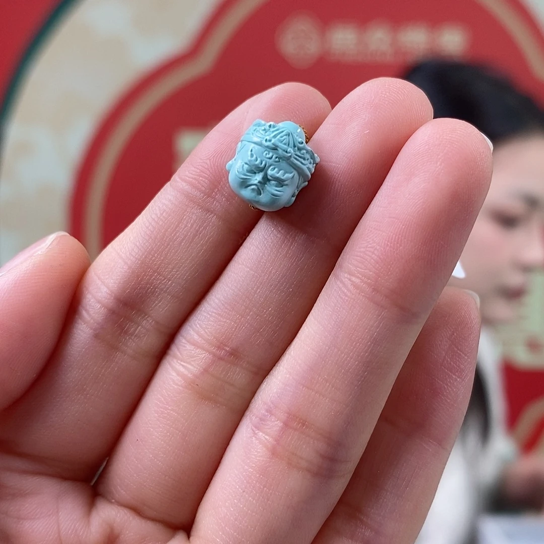 绿松石未镶嵌挂件