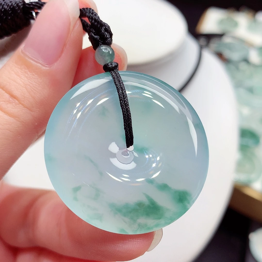 颈饰未镶嵌翡翠翡翠108，35.3/6.2