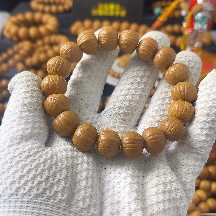 猴头核桃手串15南瓜猴头手串