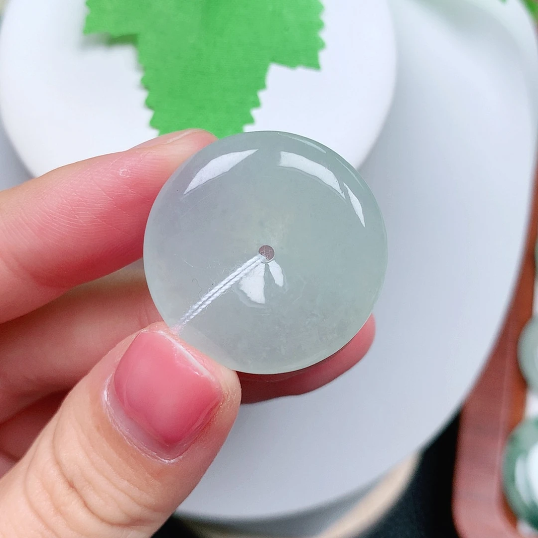 翡翠未镶嵌颈饰平安26.9-5.6