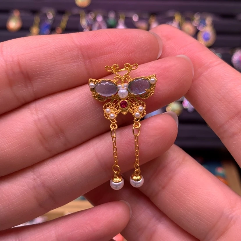 【闪购商品】欧泊吊坠款式银S925镶嵌