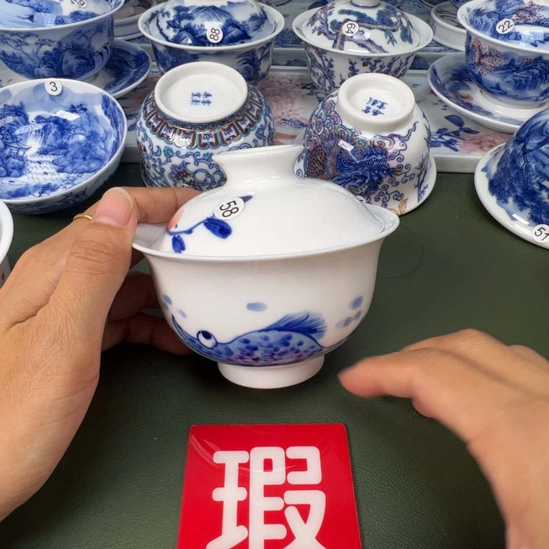 景德镇纯手工纯手绘茶具木木58