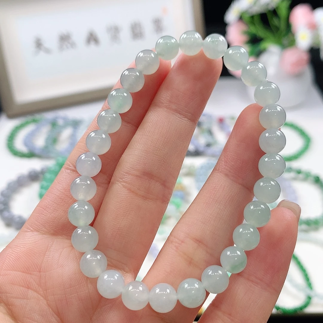 翡翠未镶嵌手链手链6.8mm