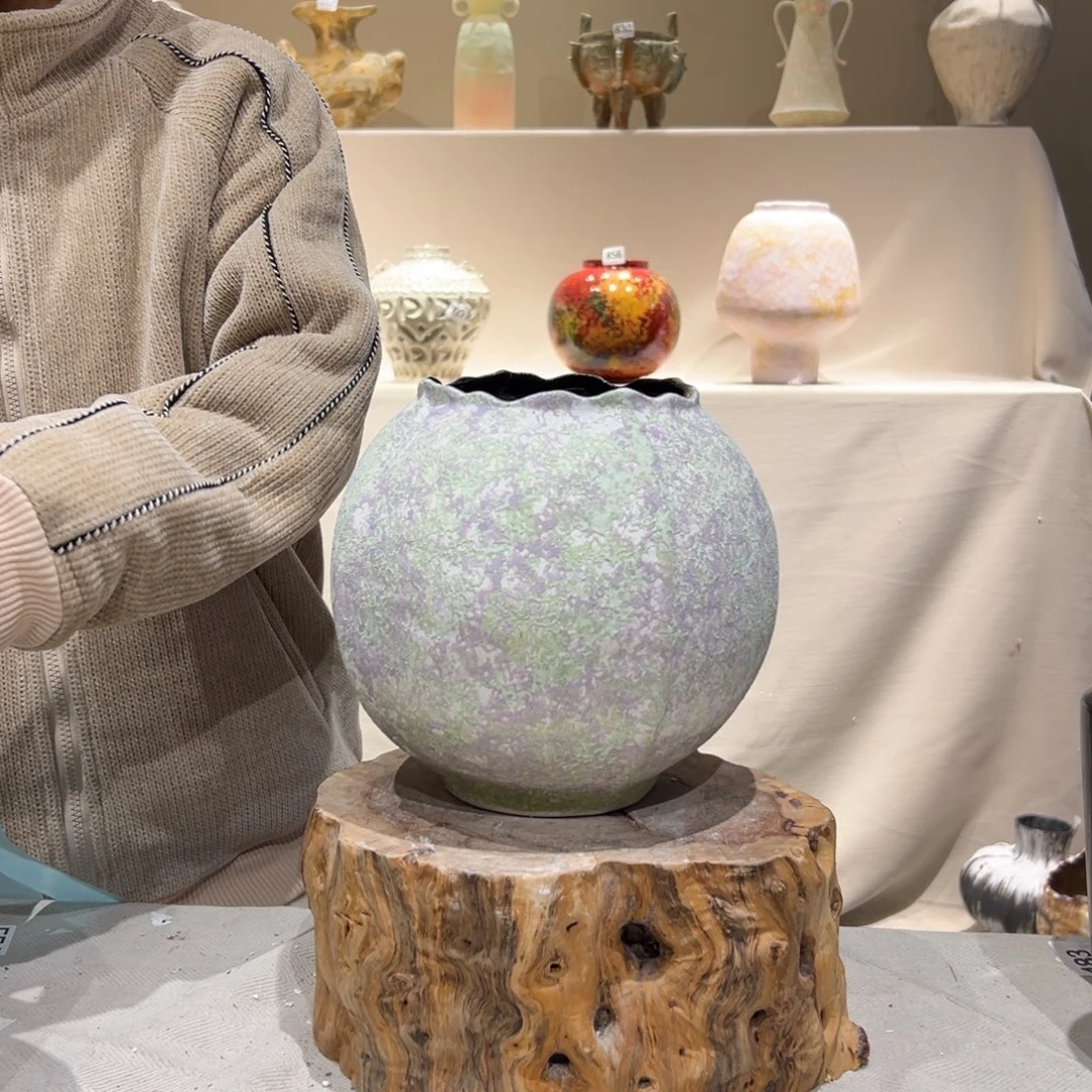 景德镇高温陶瓷203花瓶摆件花瓶摆件