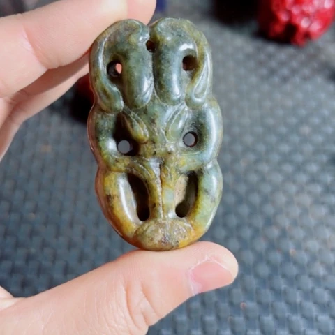 紫金钵盂菩提把件