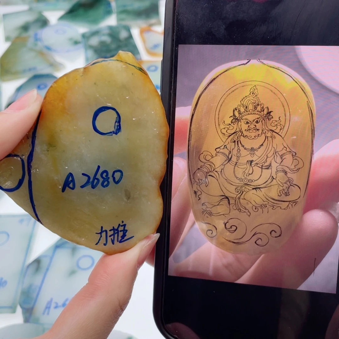 定制翡翠未镶嵌纯天然缅甸A货翡翠