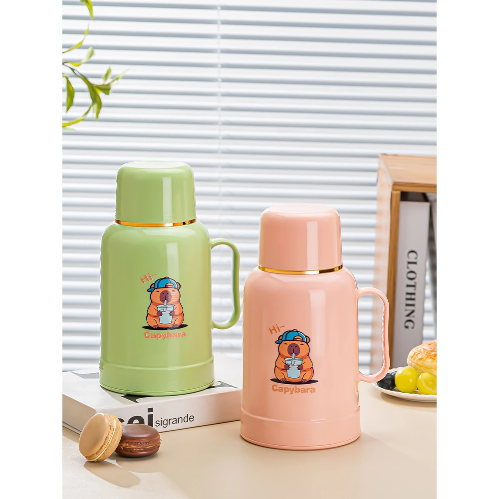 保温定温有手柄保温壶户外暖水壶便携大容量热水瓶宿舍家用开水瓶