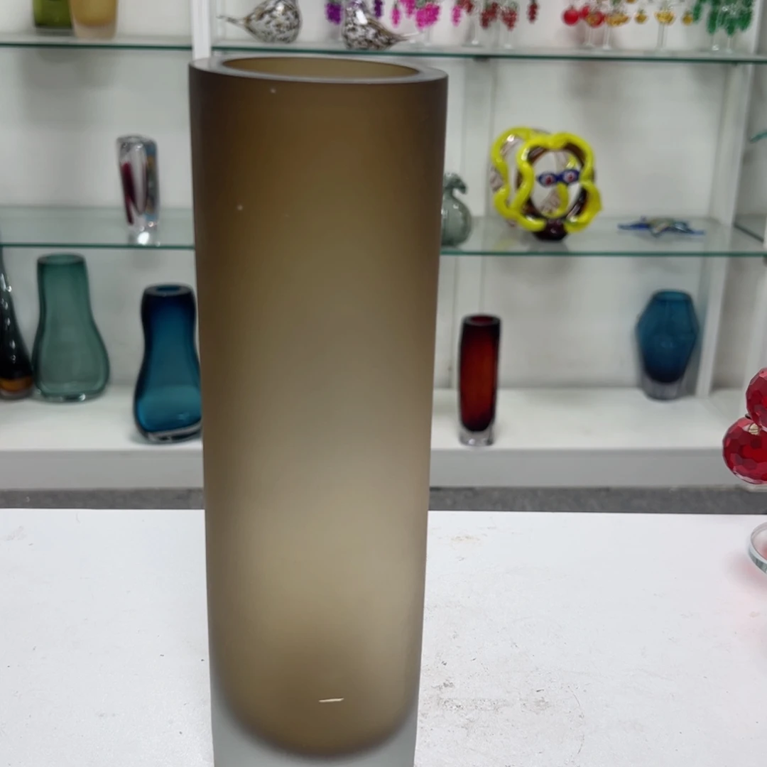 高 28 轻奢琉璃花器微瑕福利冷纹