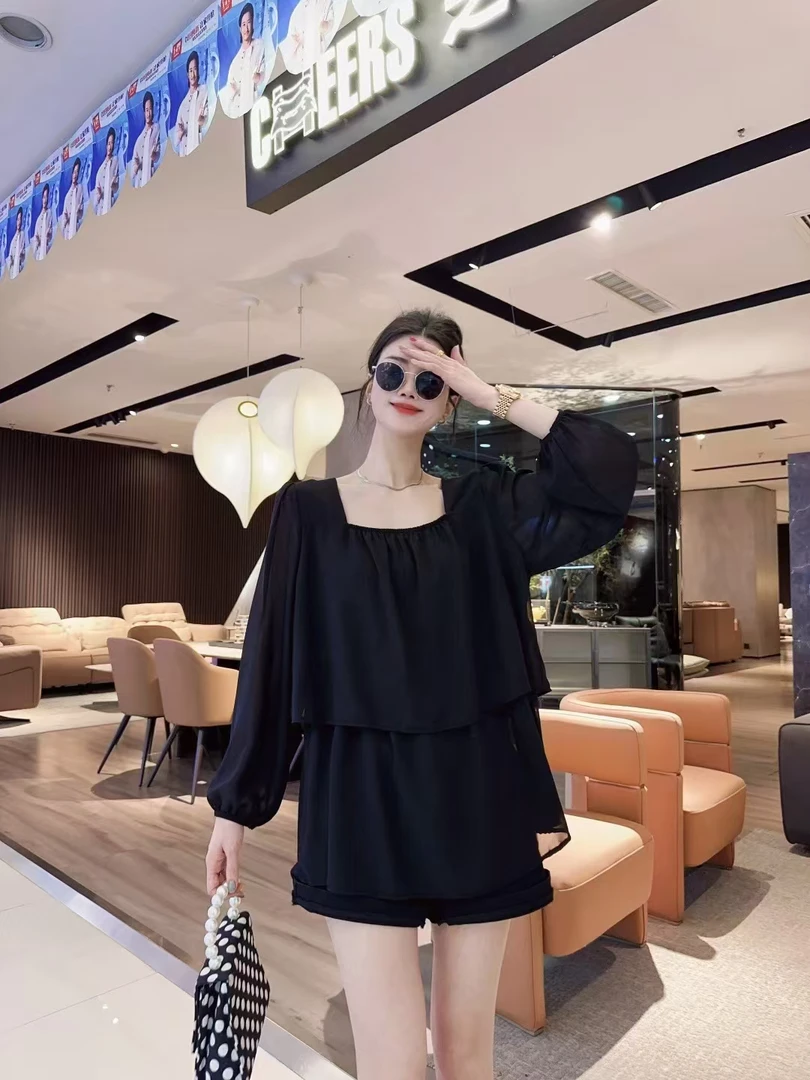 2025春夏款碎花时尚T恤衫洋气减龄潮流胖妹妹气质大衫遮肉显瘦款