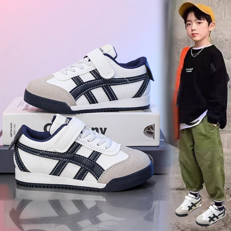 ABC男女童运动鞋阿甘鞋2024春新款儿童板鞋中大童休闲防滑德训鞋