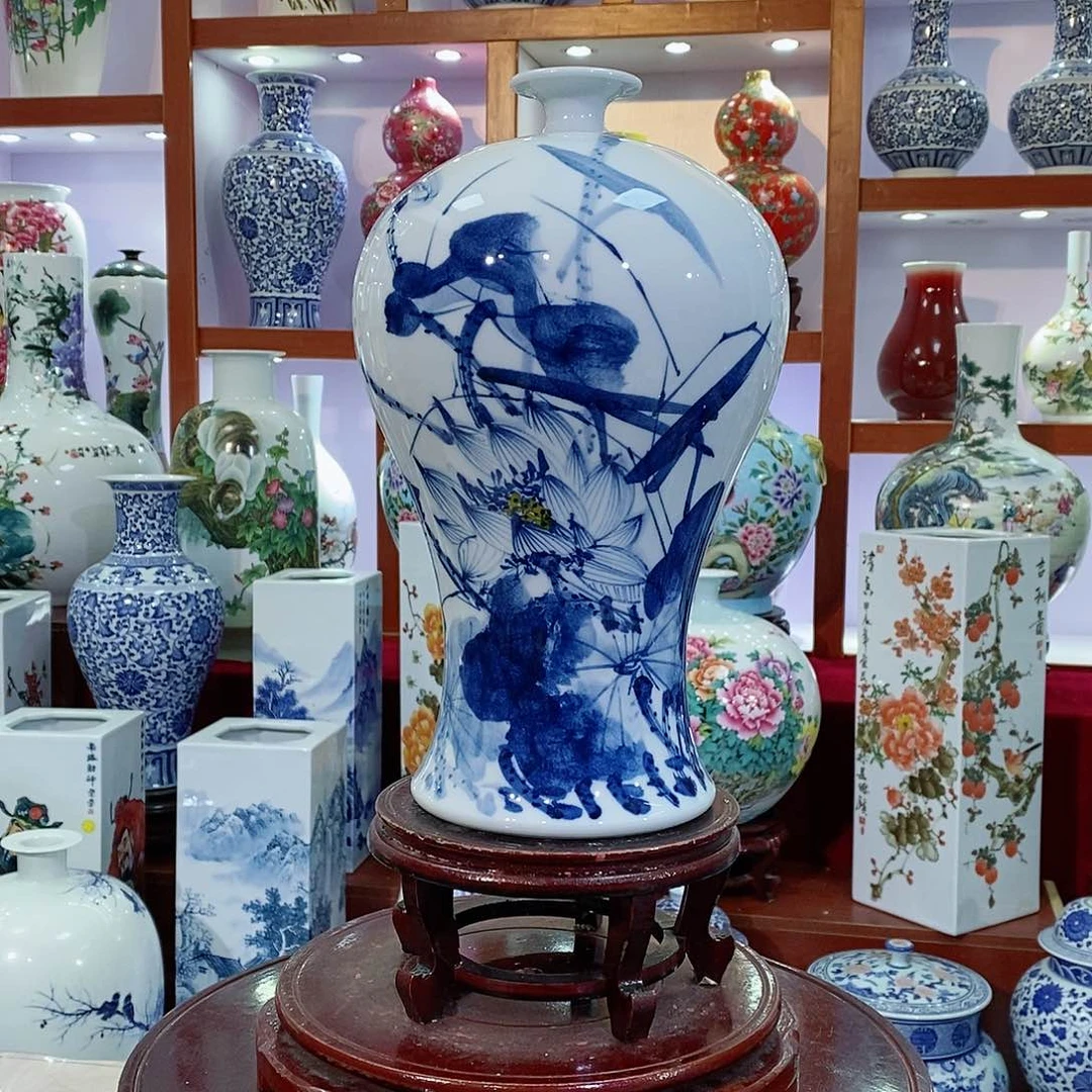 瓶M***3景德镇手工手绘瓶