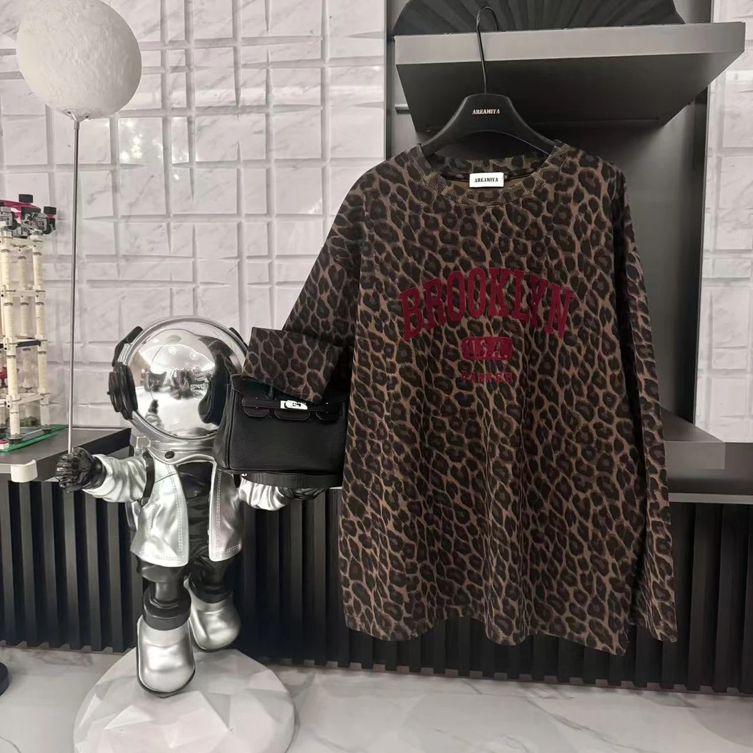 【布鲁克林狂想】秋季宽松大版型潮牌印花长袖T恤CP509