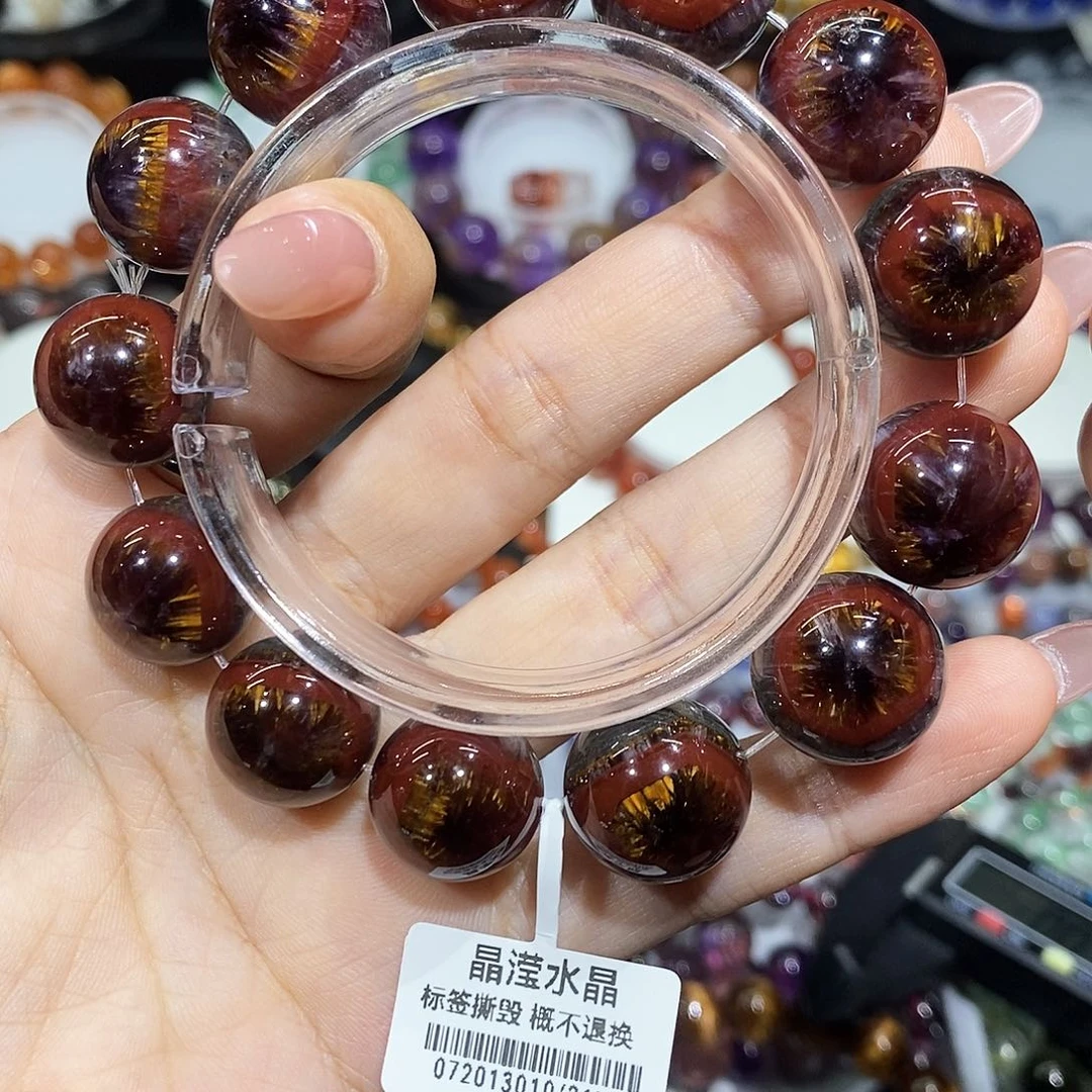 水晶未镶嵌手串极光天眼15