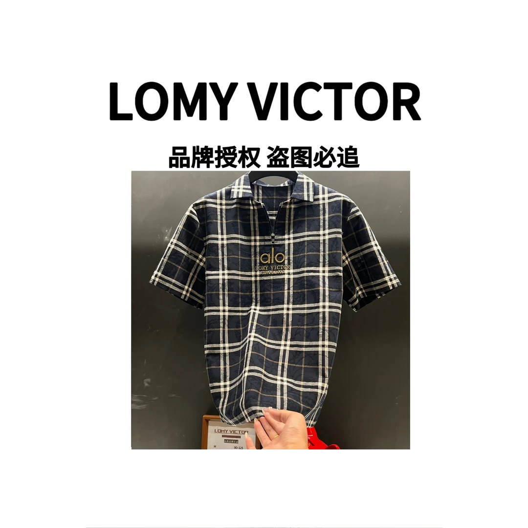 LOMY VICTOR2025欧洲站顶奢潮流男女同款短袖上衣NZN2637