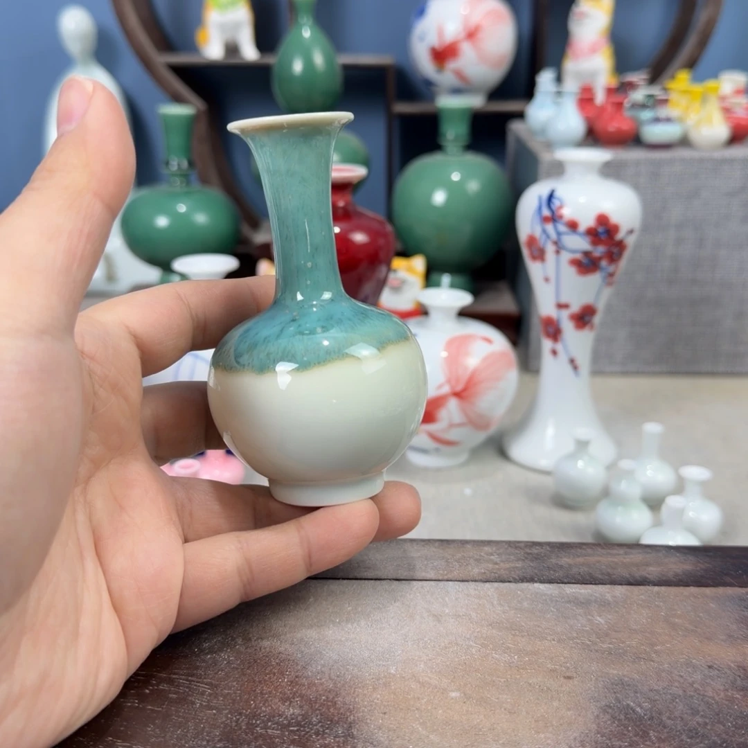陶瓷手工小花器摆件