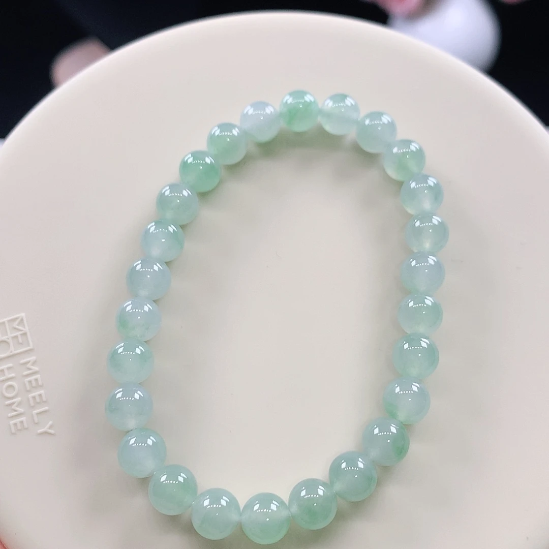 翡翠未镶嵌手链6.9mm