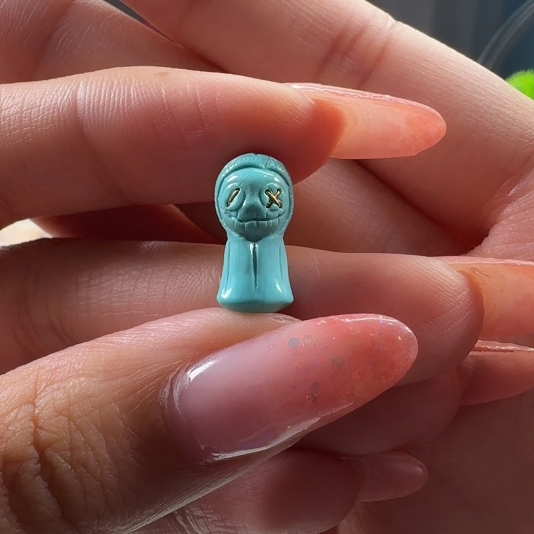 绿松石未镶嵌吊坠(不含链)晴天娃娃