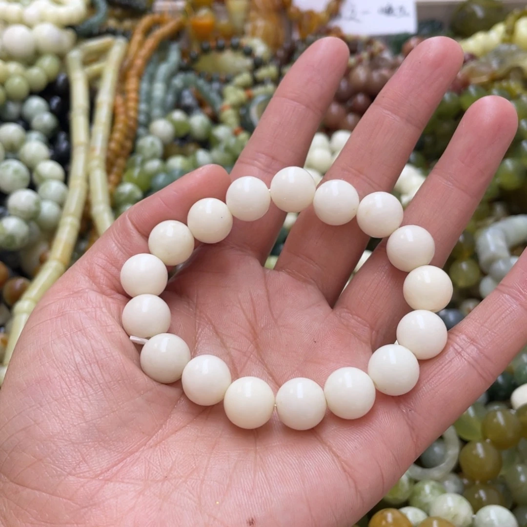 蛇纹石玉手链未镶嵌