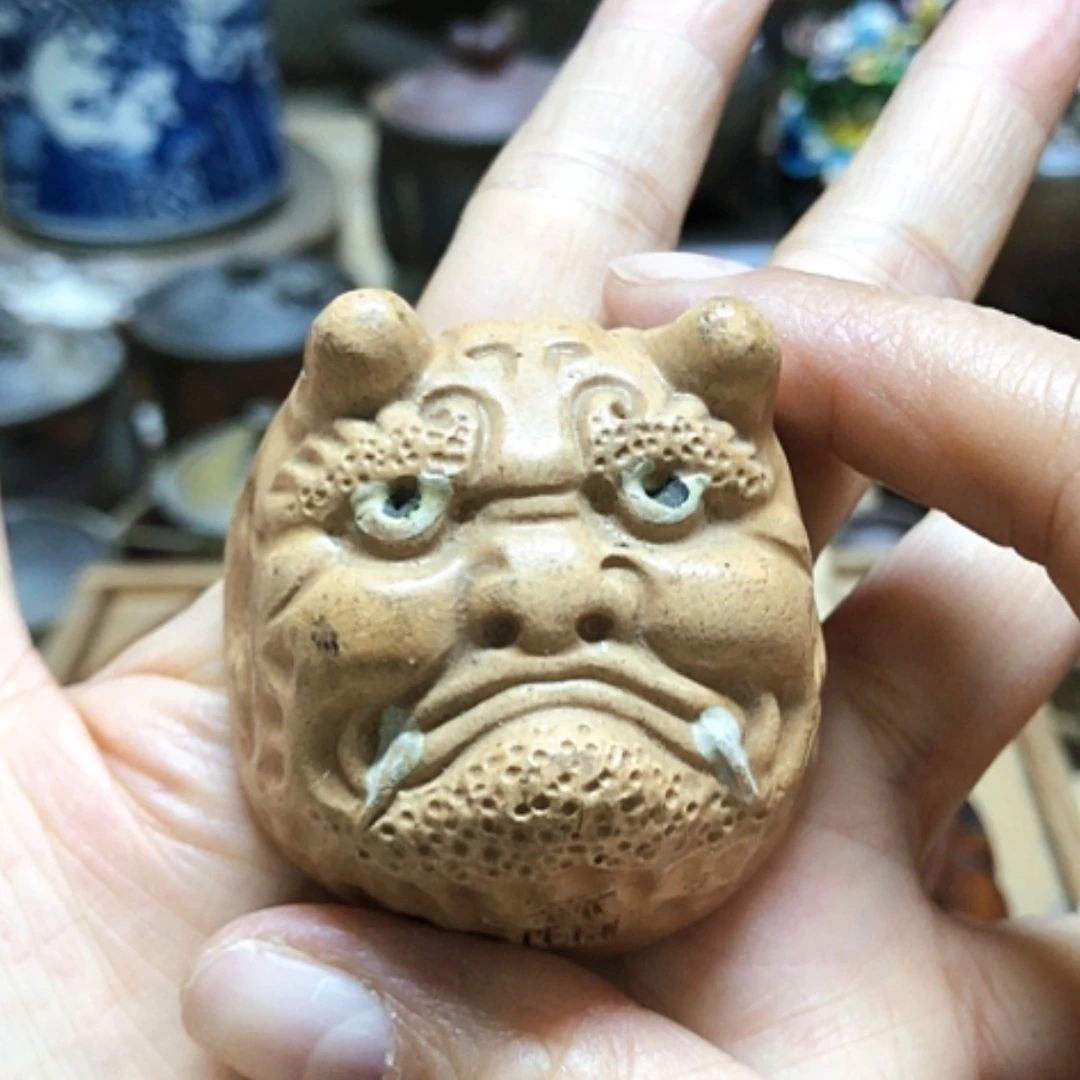 【闪购商品】碗双面鬼面杯有使用痕迹