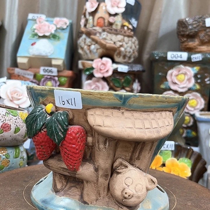 红陶粗陶多肉花盆