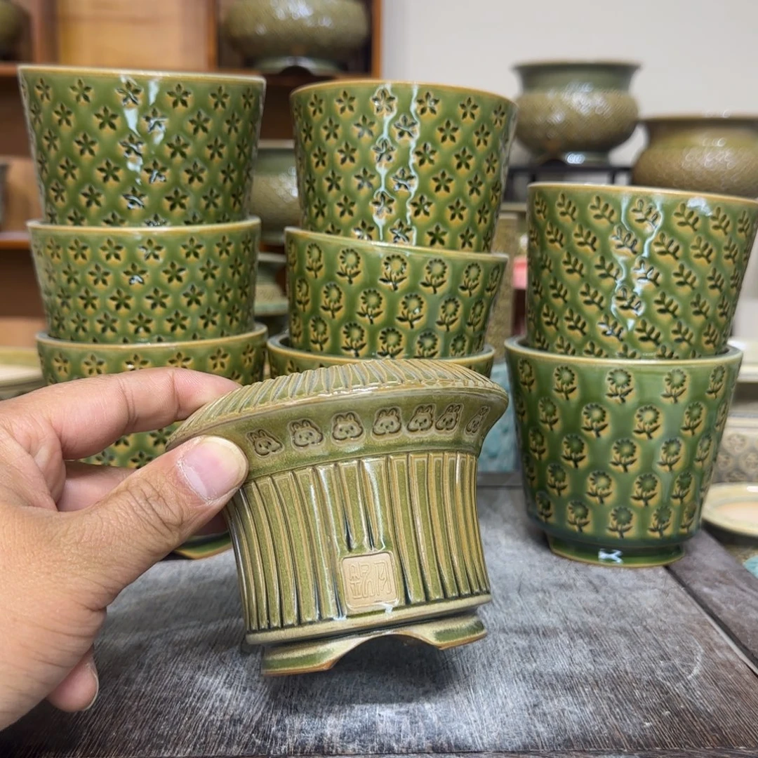 手工花盆 045 内口口径 8.5 cm