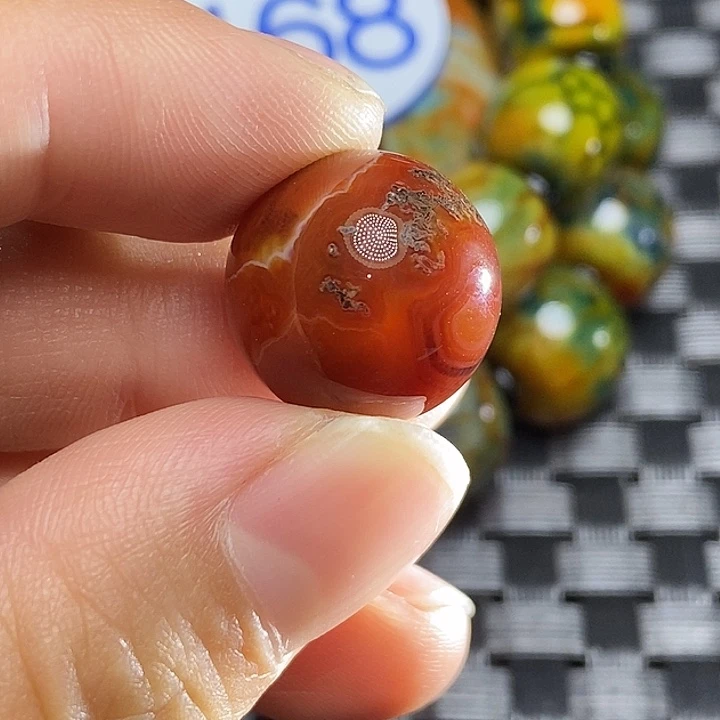 人***竹玛瑙/玉髓未镶嵌颈饰