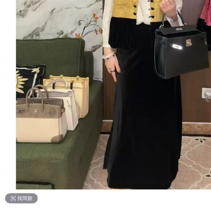 秋季新款丝绒半身裙