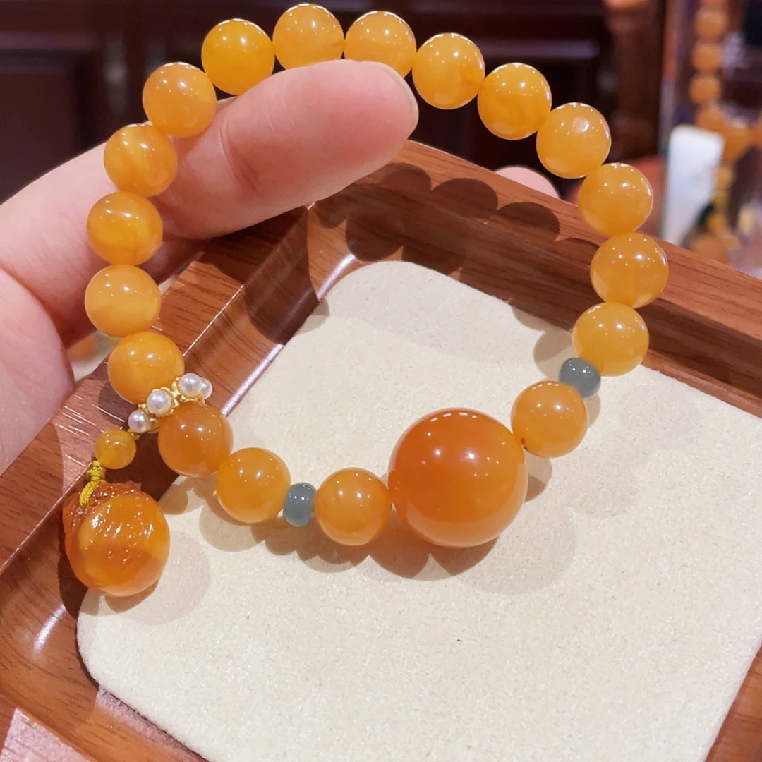 蜜蜡未镶嵌手串手串