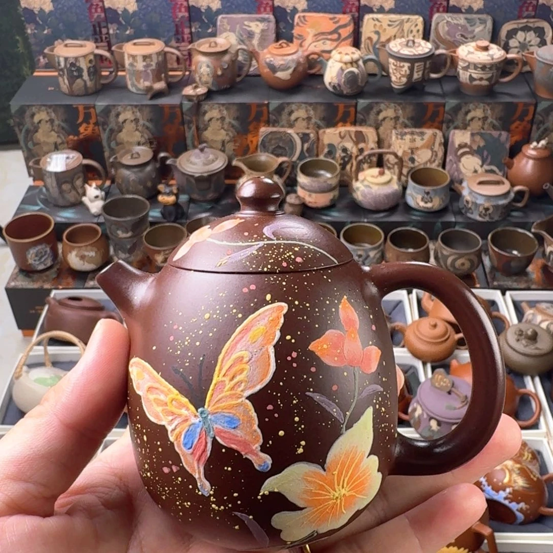 茶壶紫砂200cc原矿精工半手