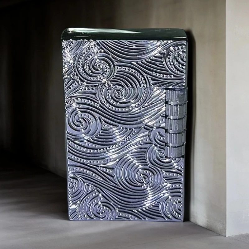 【DK882银】银武士海浪加气打火机朗声机