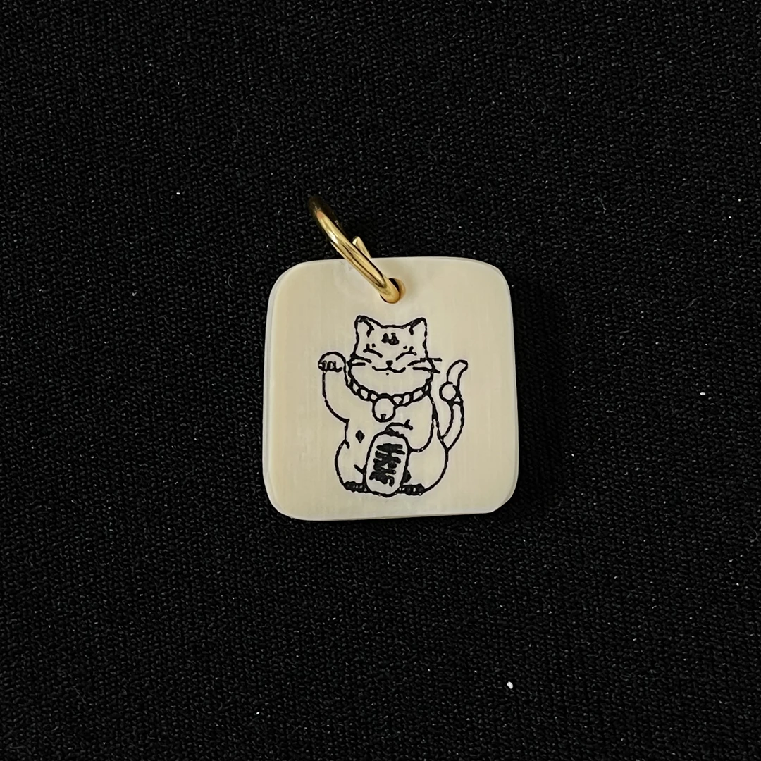 H9577 招财猫 只做天然猛犸牙