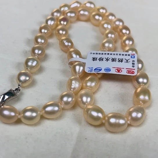 淡水珍珠银S925镶嵌颈饰