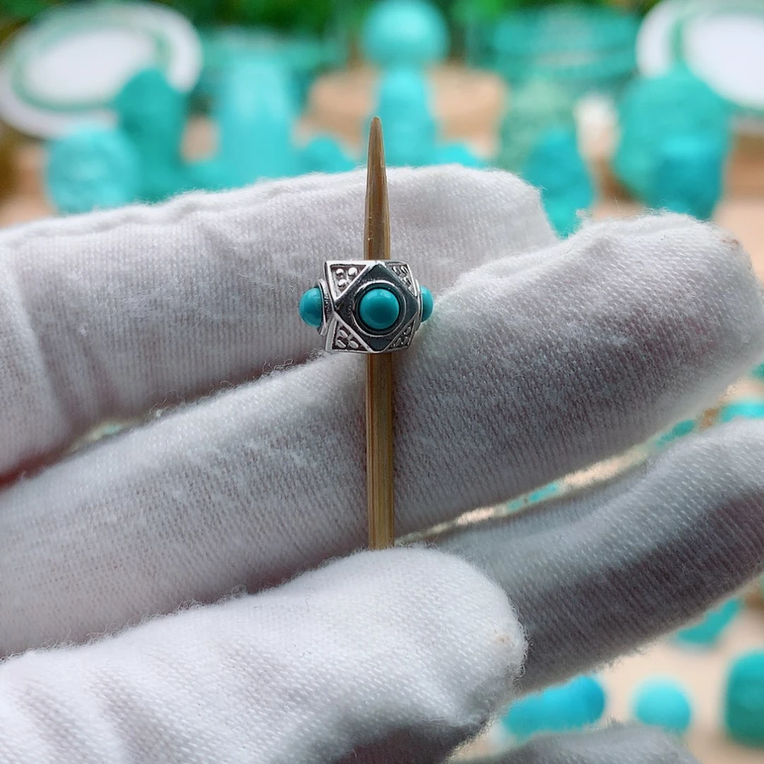 绿松石银S925镶嵌配饰