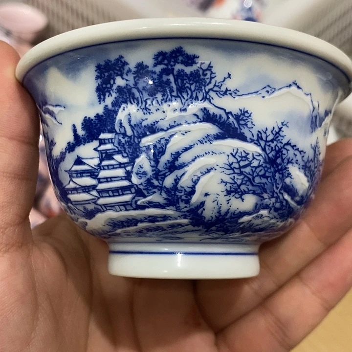 摆件景德镇陶瓷主人杯1345