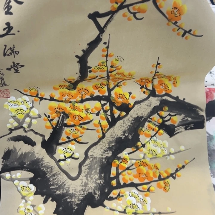 国画宣纸纯手绘字画