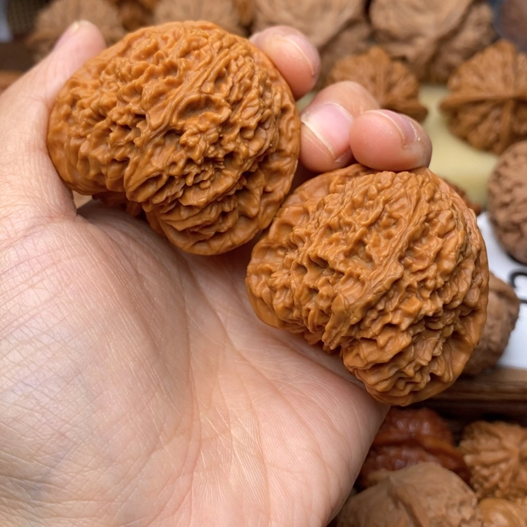 把件文玩核桃053号45凹底南疆