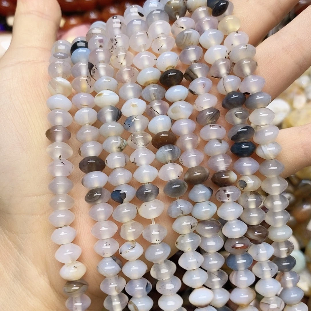 玛瑙/玉髓未镶嵌珠宝半成品卡八玛瑙一条