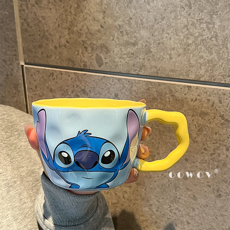 迪士尼史迪仔马克杯2025新款女生高颜值咖啡杯子新年生日礼物品