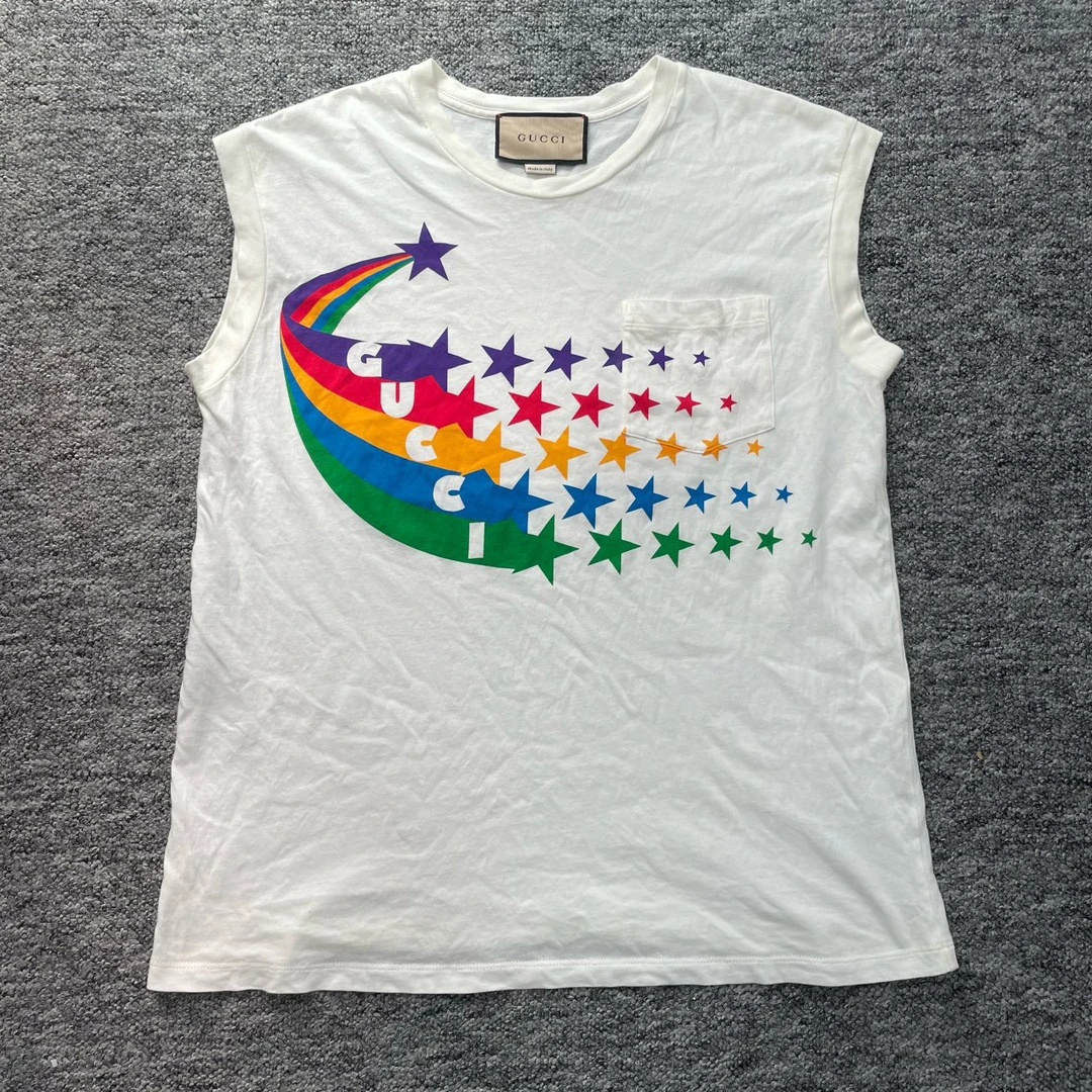 99新 GUCCI/古驰 S码/彩虹星星背心/99新/000627