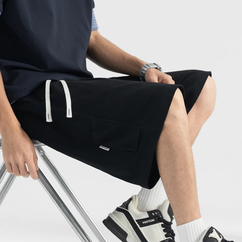 夏季薄款纯棉短裤男士日系亚麻裤2025新款直筒休闲五分裤棉麻中裤