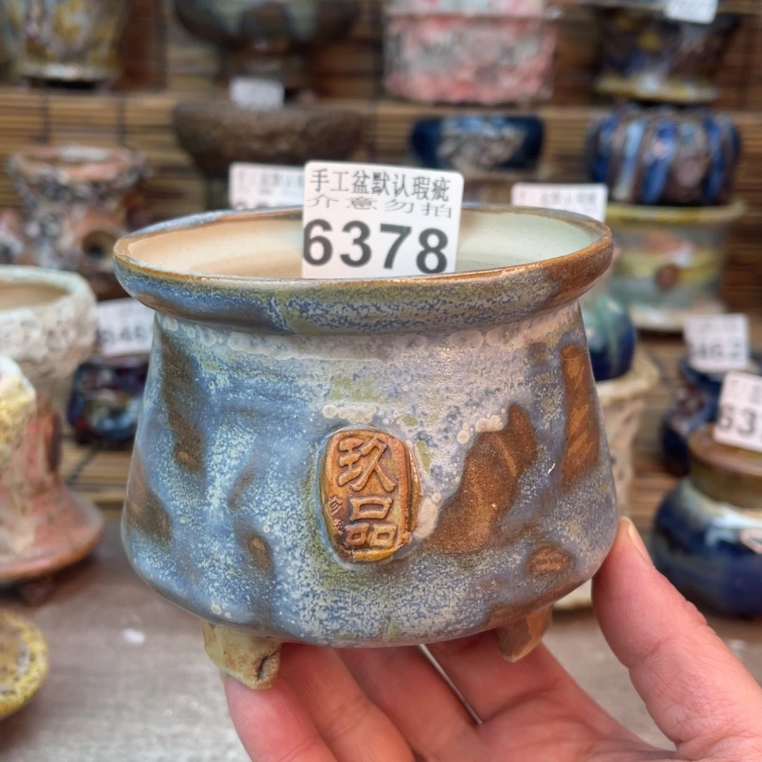 手工花盆默认瑕疵完美者勿拍