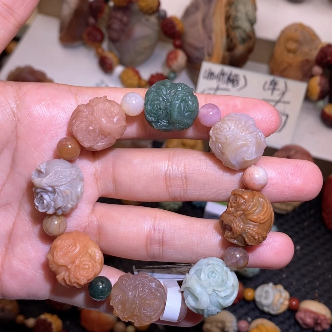 石英质玉（阿拉善玉）未镶嵌手链