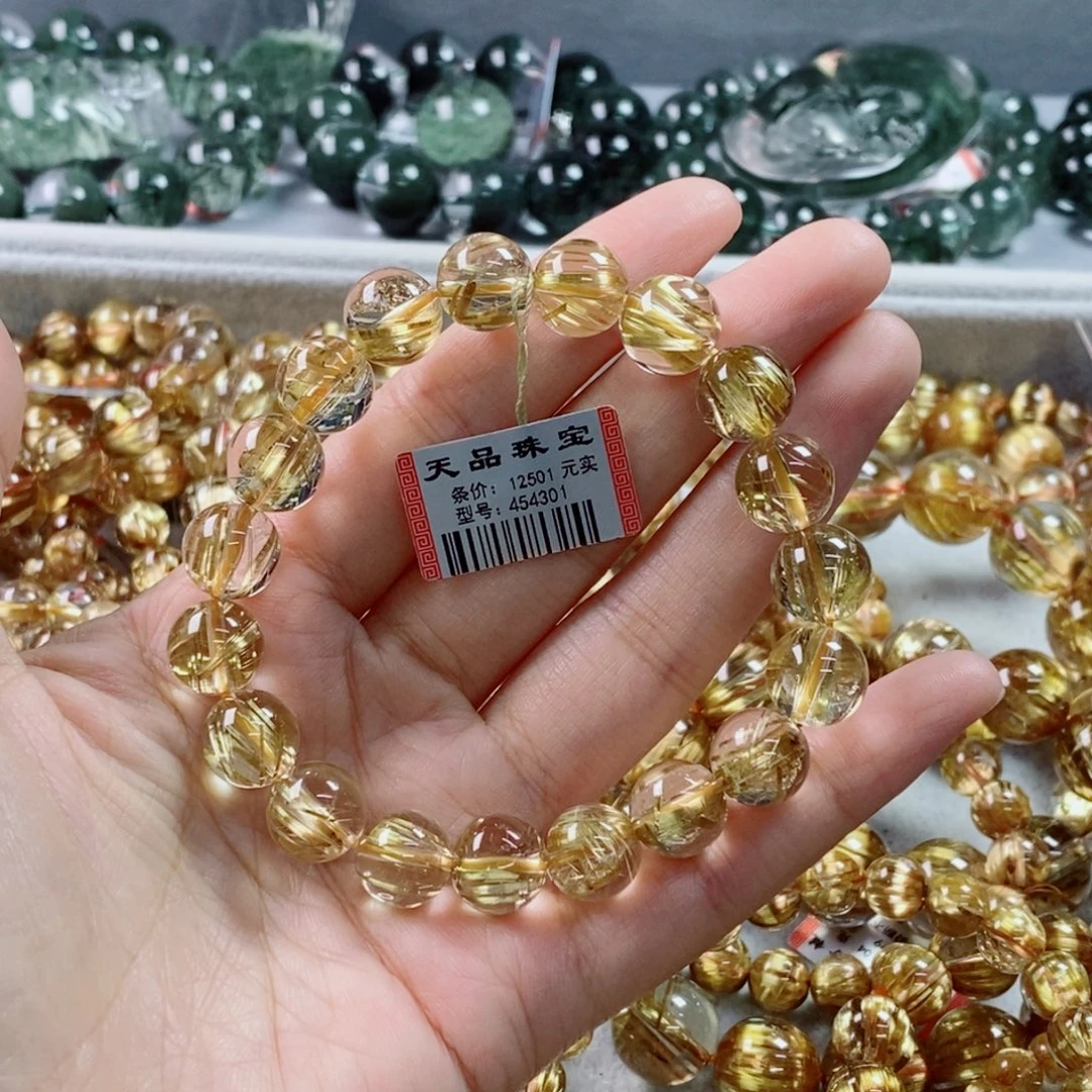 未镶嵌手链水晶钛晶454301