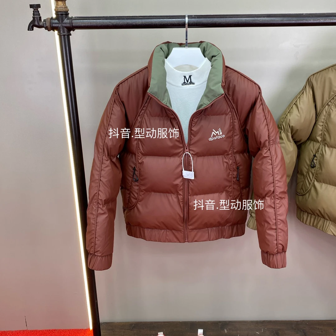 男士修身简约立领冬季潮流保暖时尚休闲百搭棉衣男款运动短款棉服