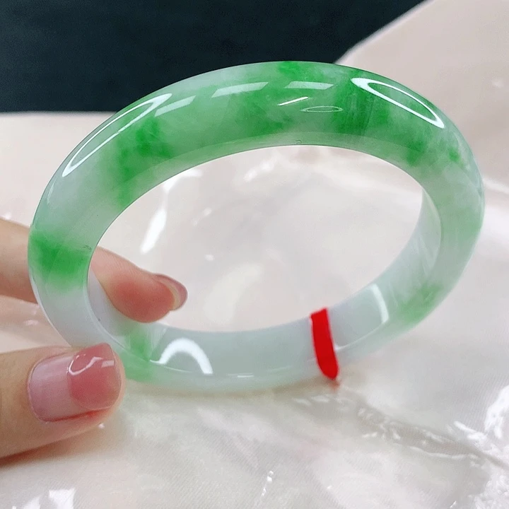 翡翠未镶嵌手镯圈59，64051