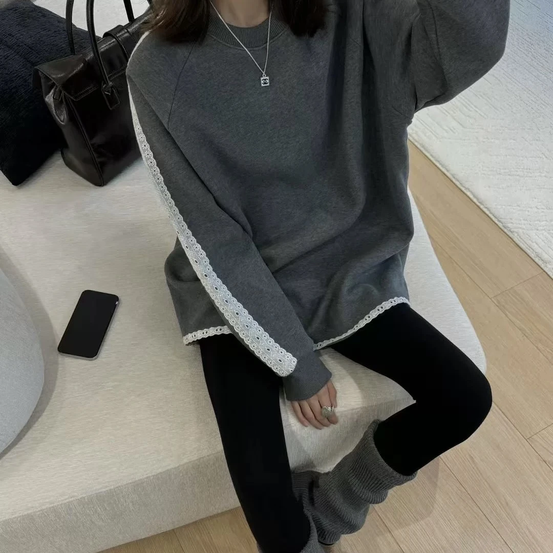 【公主屋】花边加绒卫衣6239