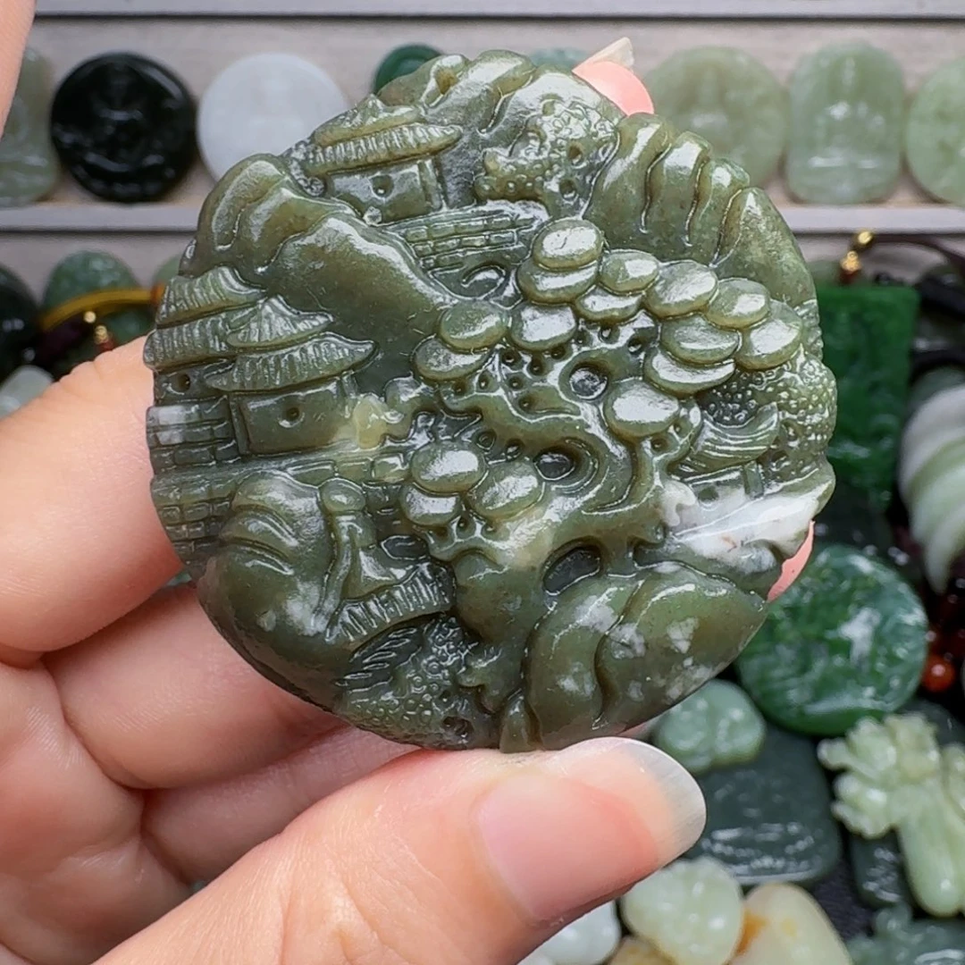 和田玉未镶嵌颈饰