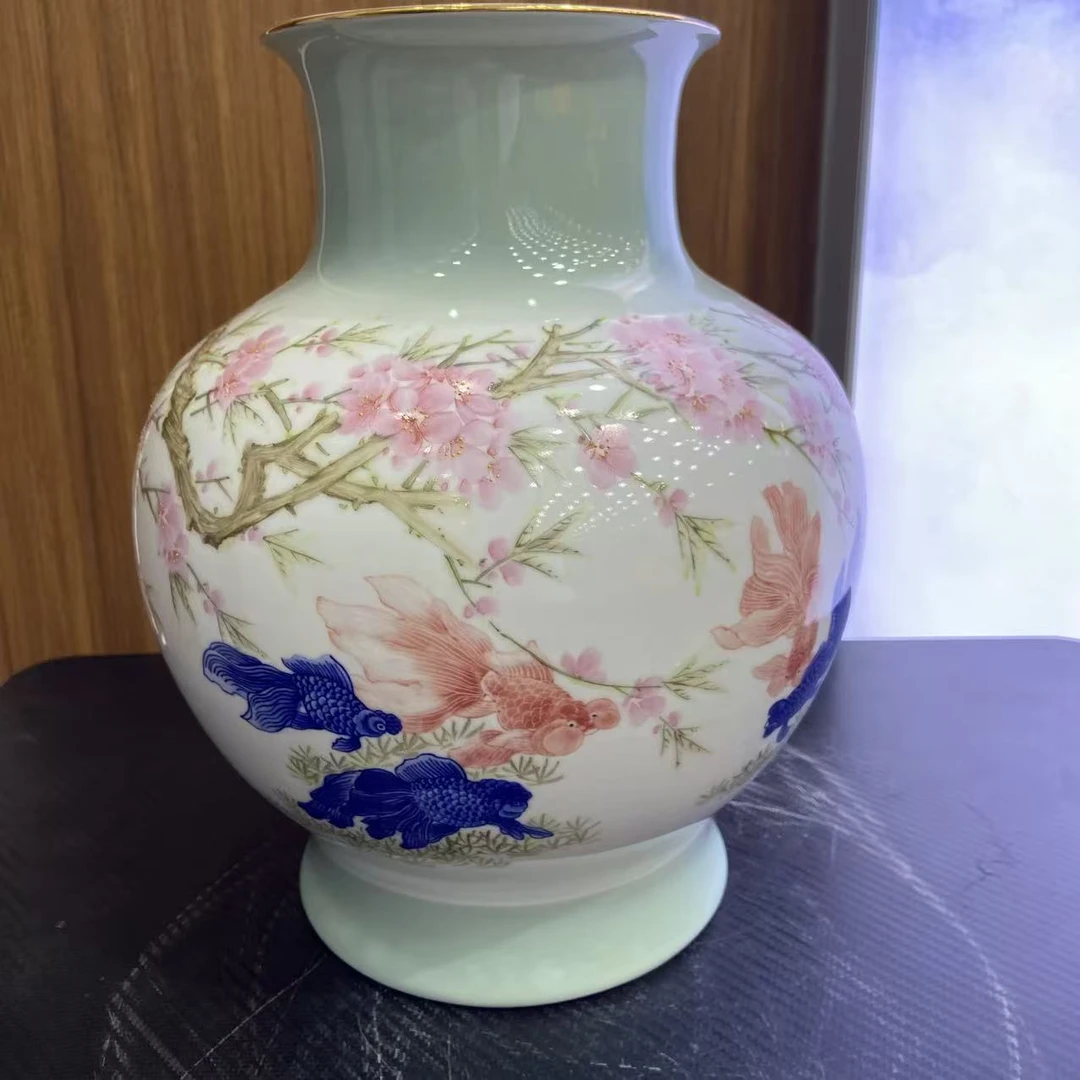 【百善瓷业】青花金鱼-HJ