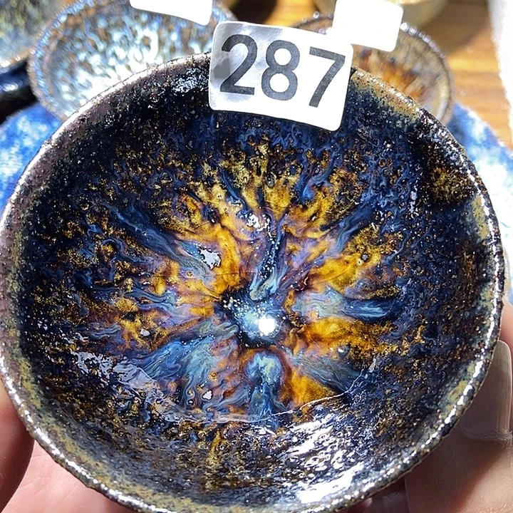 茶盏龙窑柴烧柴烧落灰