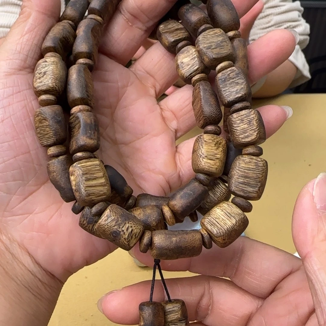 沉香手串多样性发1条白棋板头高货47克